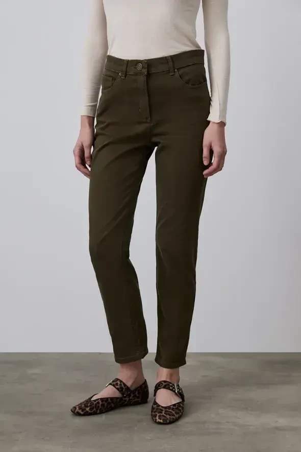 5 Cepli Slim Pantolon - Haki - 2