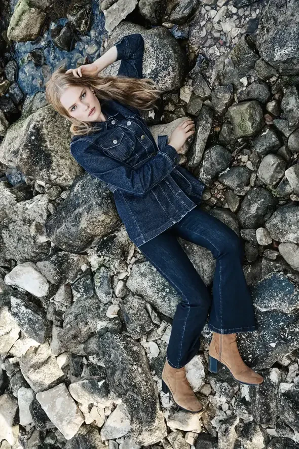 Denim Ceket - Mavi - 4