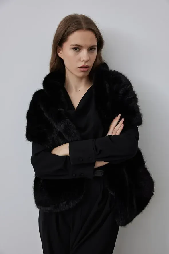 Fur Cap - Black - 1