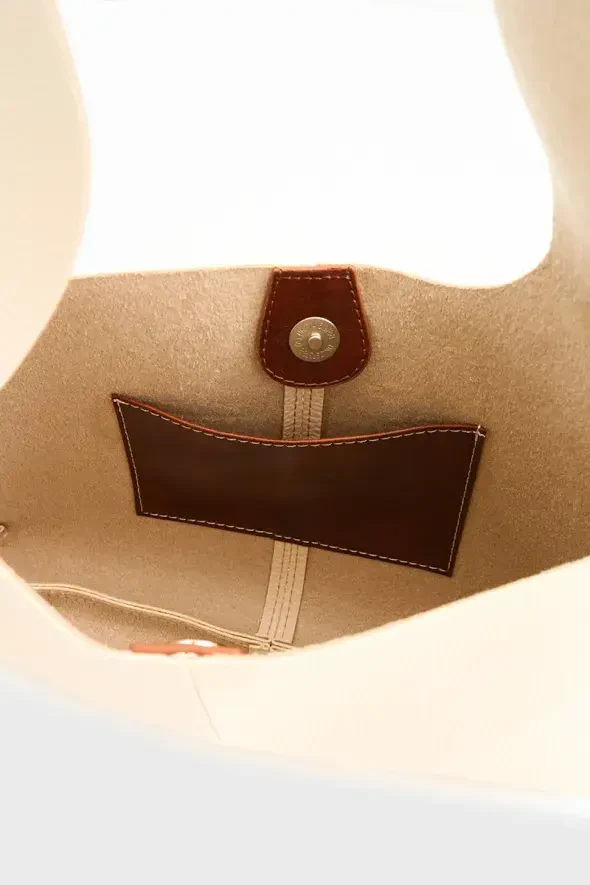 Material Things X Gusto Mini Bag - Ecru - Red Brown - 7