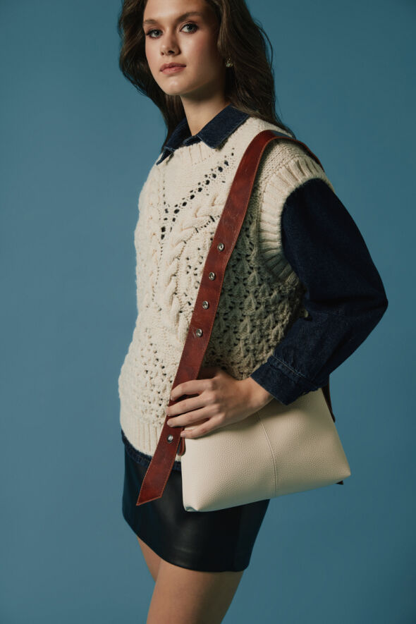 Material Things X Gusto Mini Bag - Ecru - Red Brown - 2